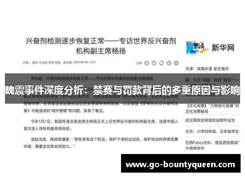 魏震事件深度分析：禁赛与罚款背后的多重原因与影响